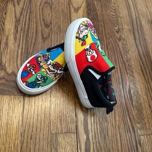 Kids Slip-On Super Mario Sneakers in Multicolor